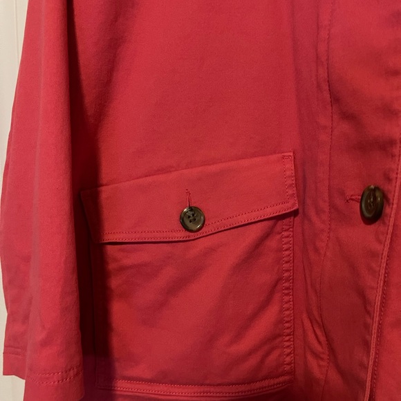 Women's J Jill Pink Jacket with front zipper with button closure. Like new - Picture 2 of 6